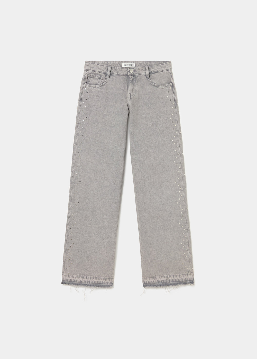 Jeans with side studs