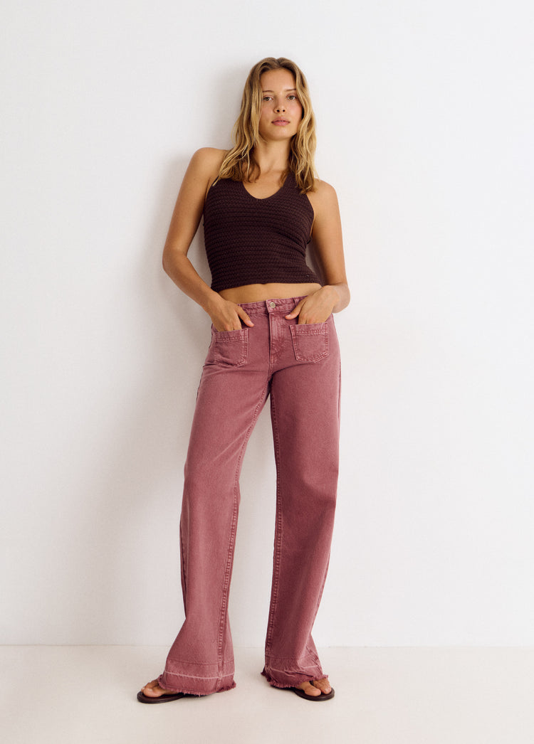 Trousers with front pockets