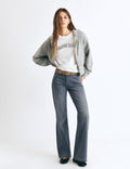Flare jeans with back pockets