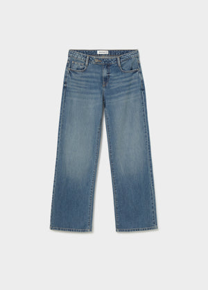 Basic-Jeans mit mittlerer Leibhöhe