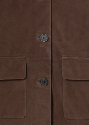Suede leather jacket