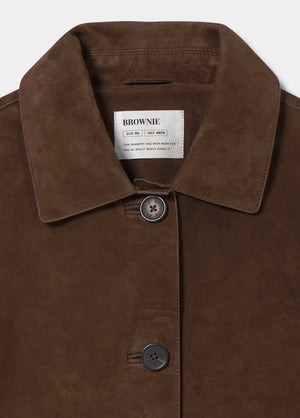Suede leather jacket