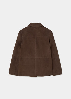 Suede leather jacket