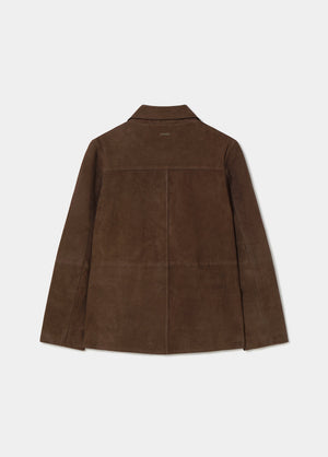 Suede leather jacket