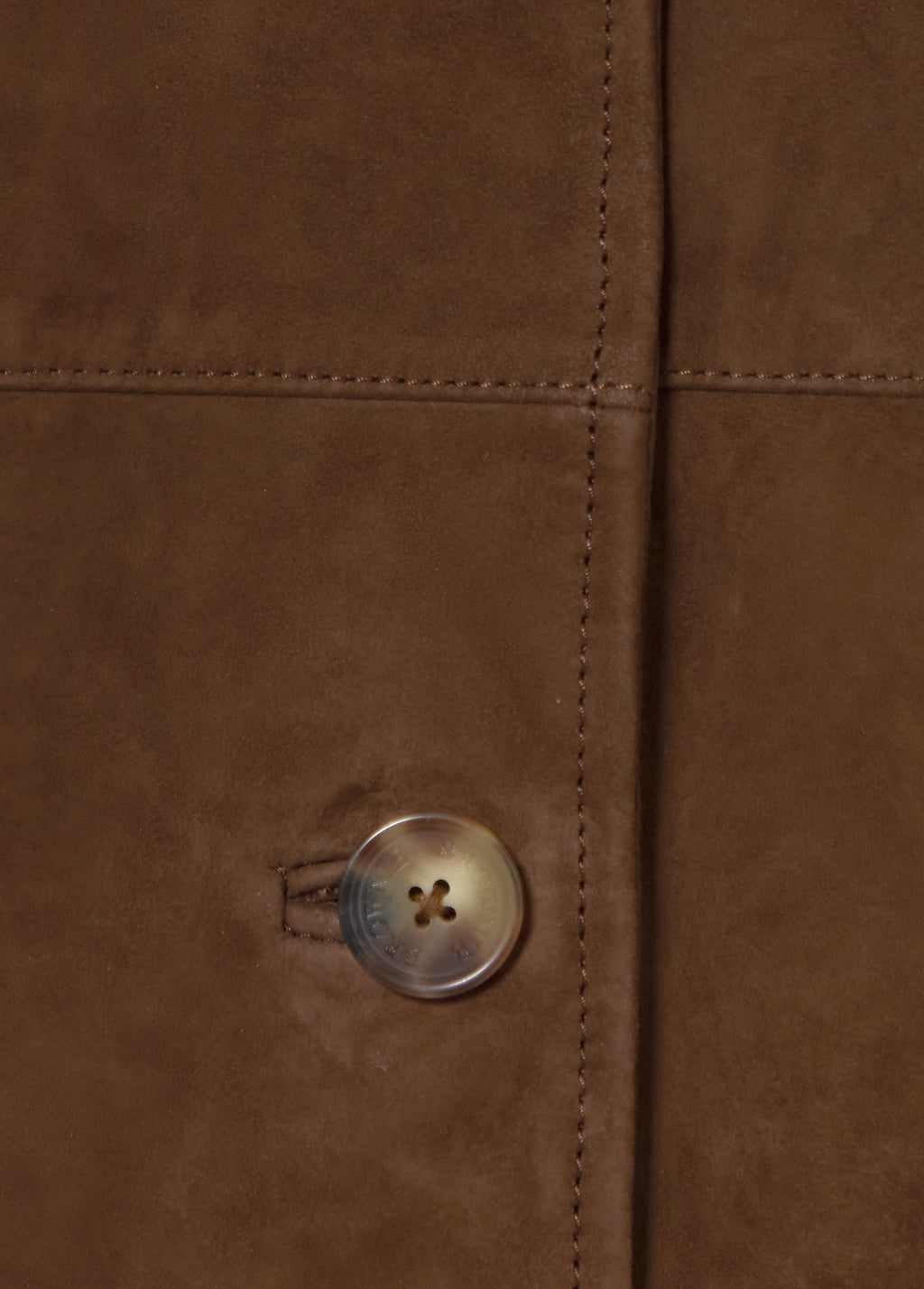Mandarin-collar leather jacket