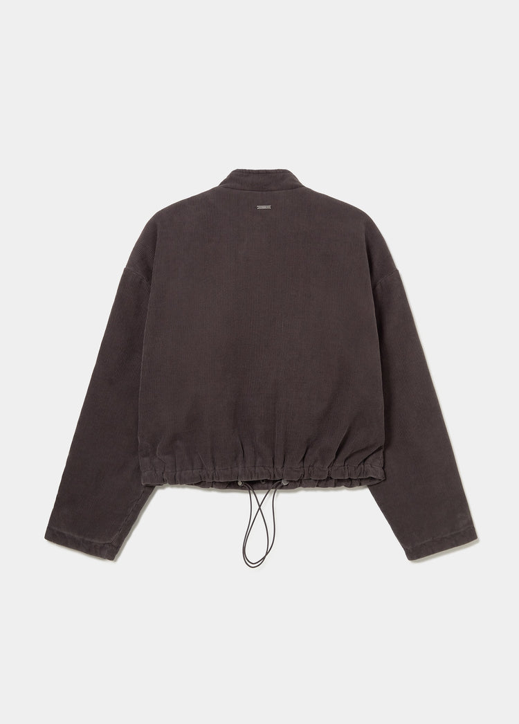 Veste matelassée en velours côtelé