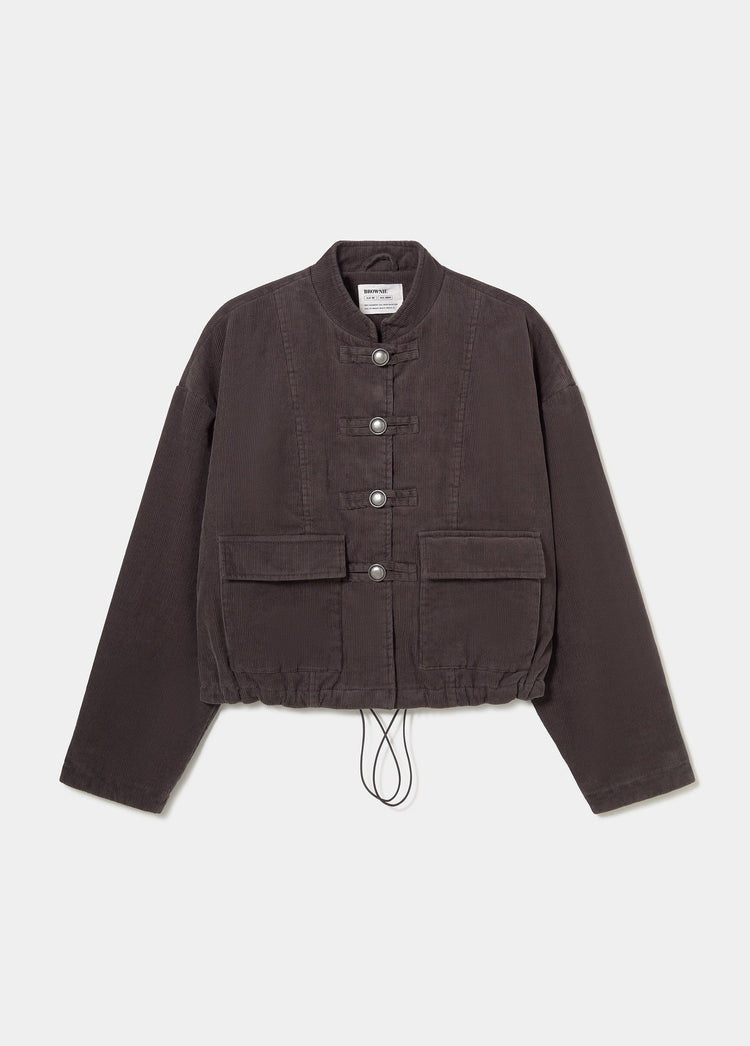 Veste matelassée en velours côtelé