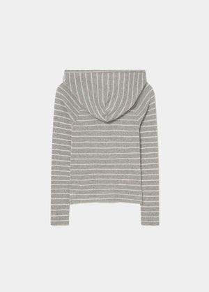Camiseta rayas capucha