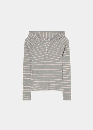 Camiseta rayas capucha