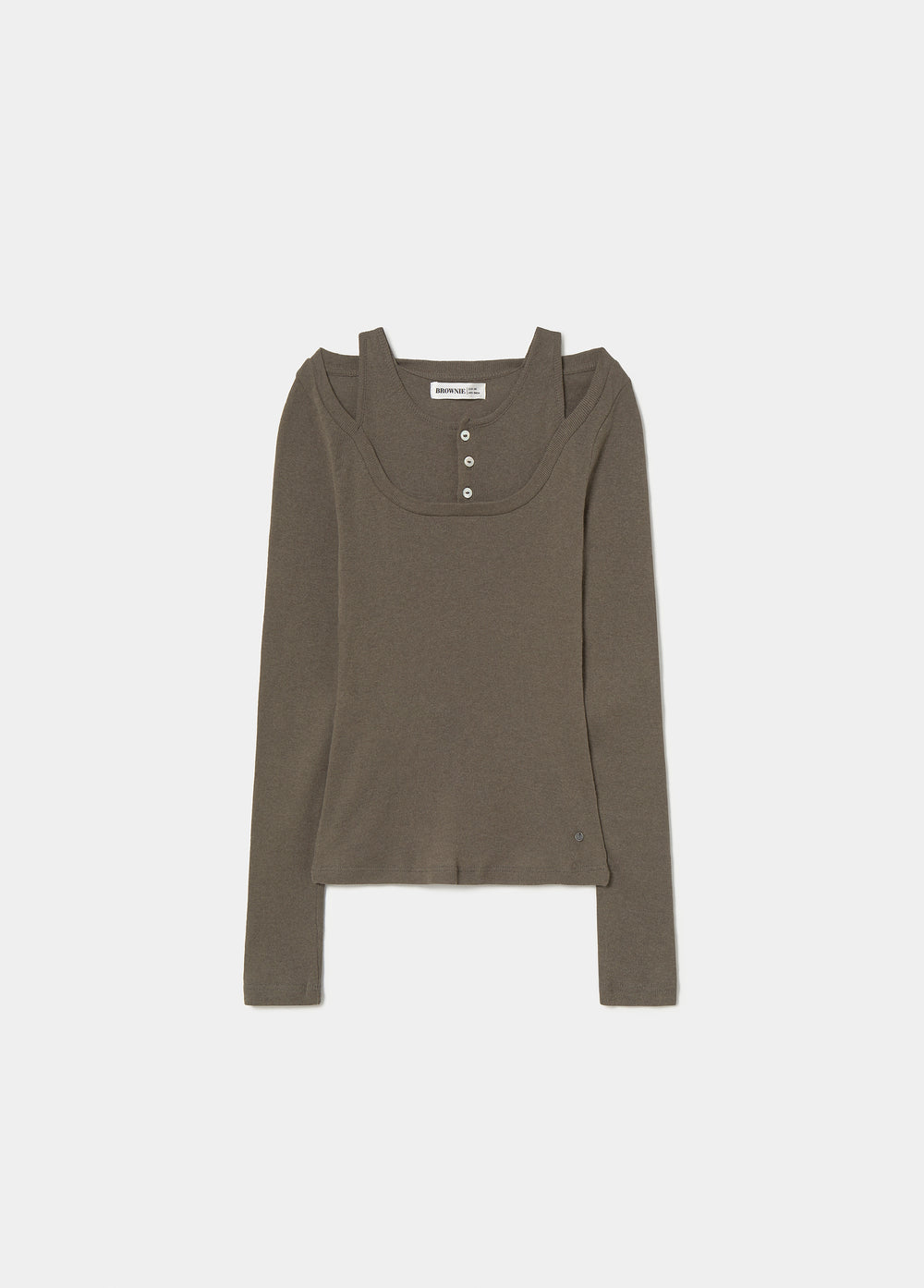 T-shirt double buttons