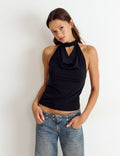 Top halter cascada choker