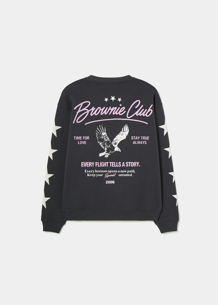 Sweat-shirt imprimé aigles