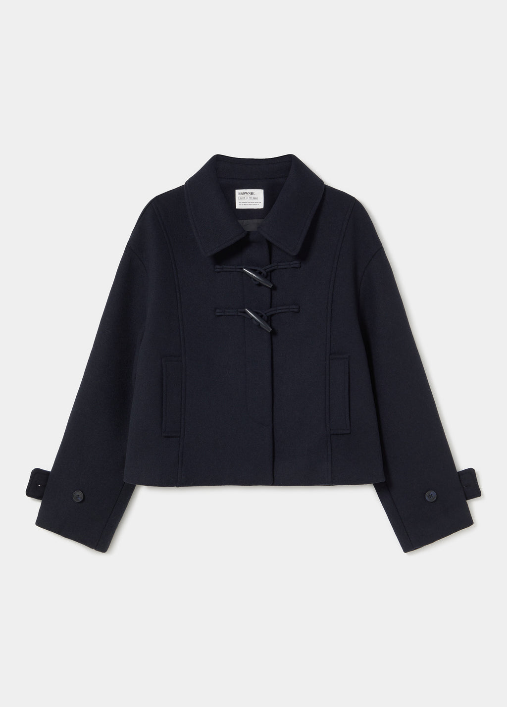 Short coat with frog closures