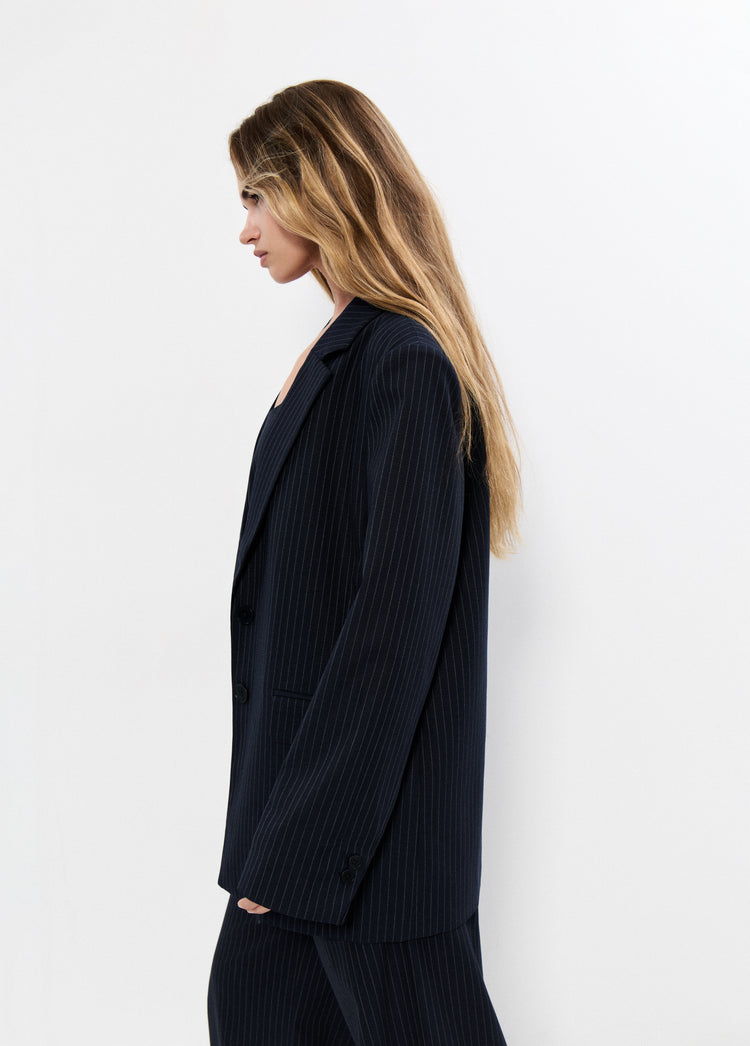 Blazer mit Nadelstreifen