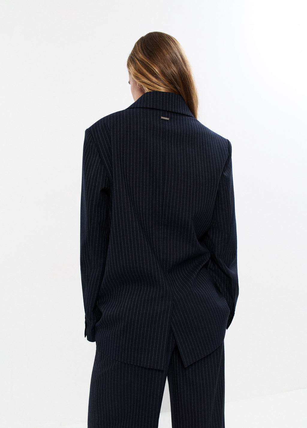 Blazer met krijtstreep