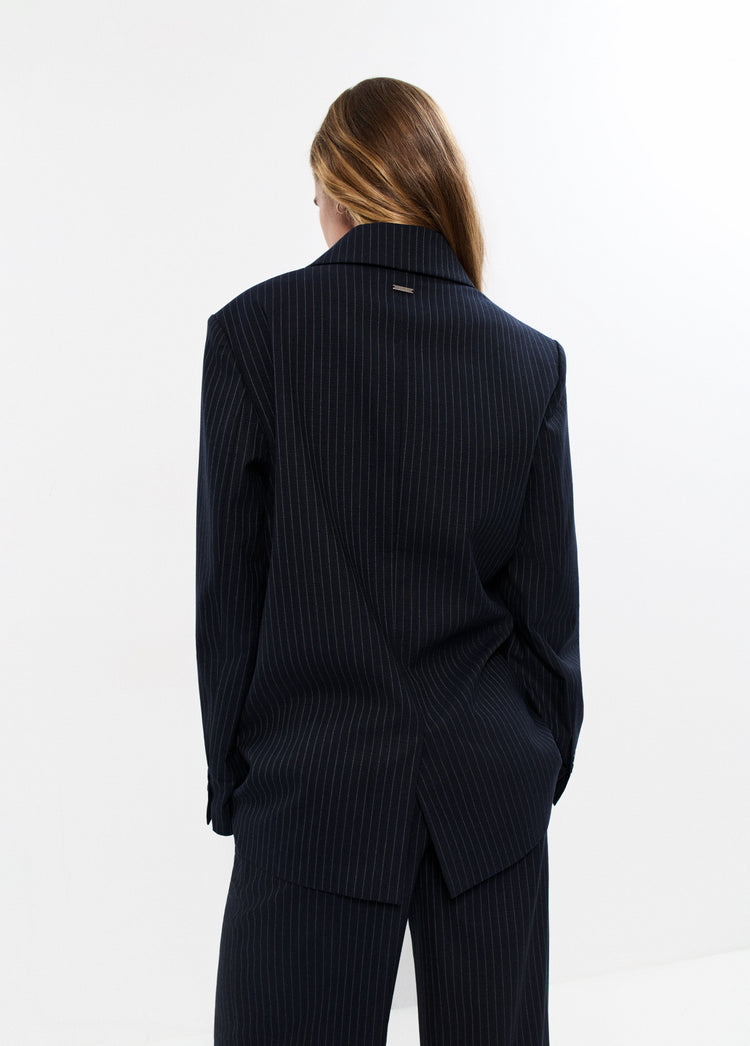 Blazer mit Nadelstreifen