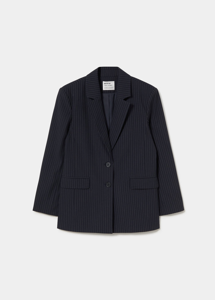Blazer mit Nadelstreifen