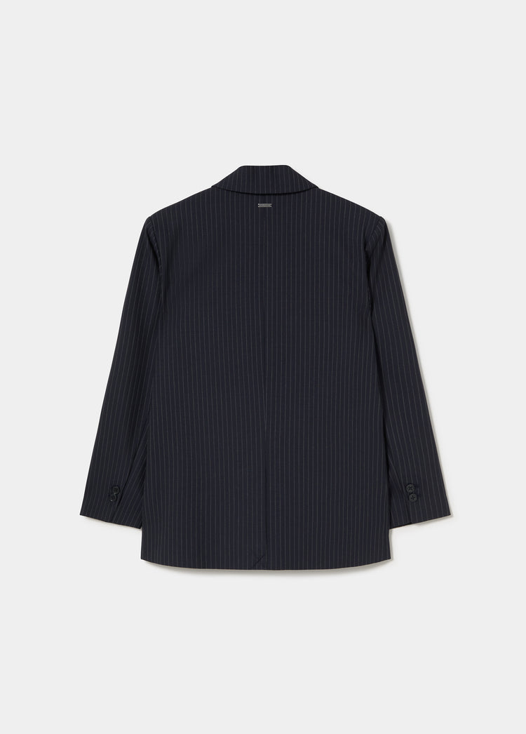 Blazer mit Nadelstreifen