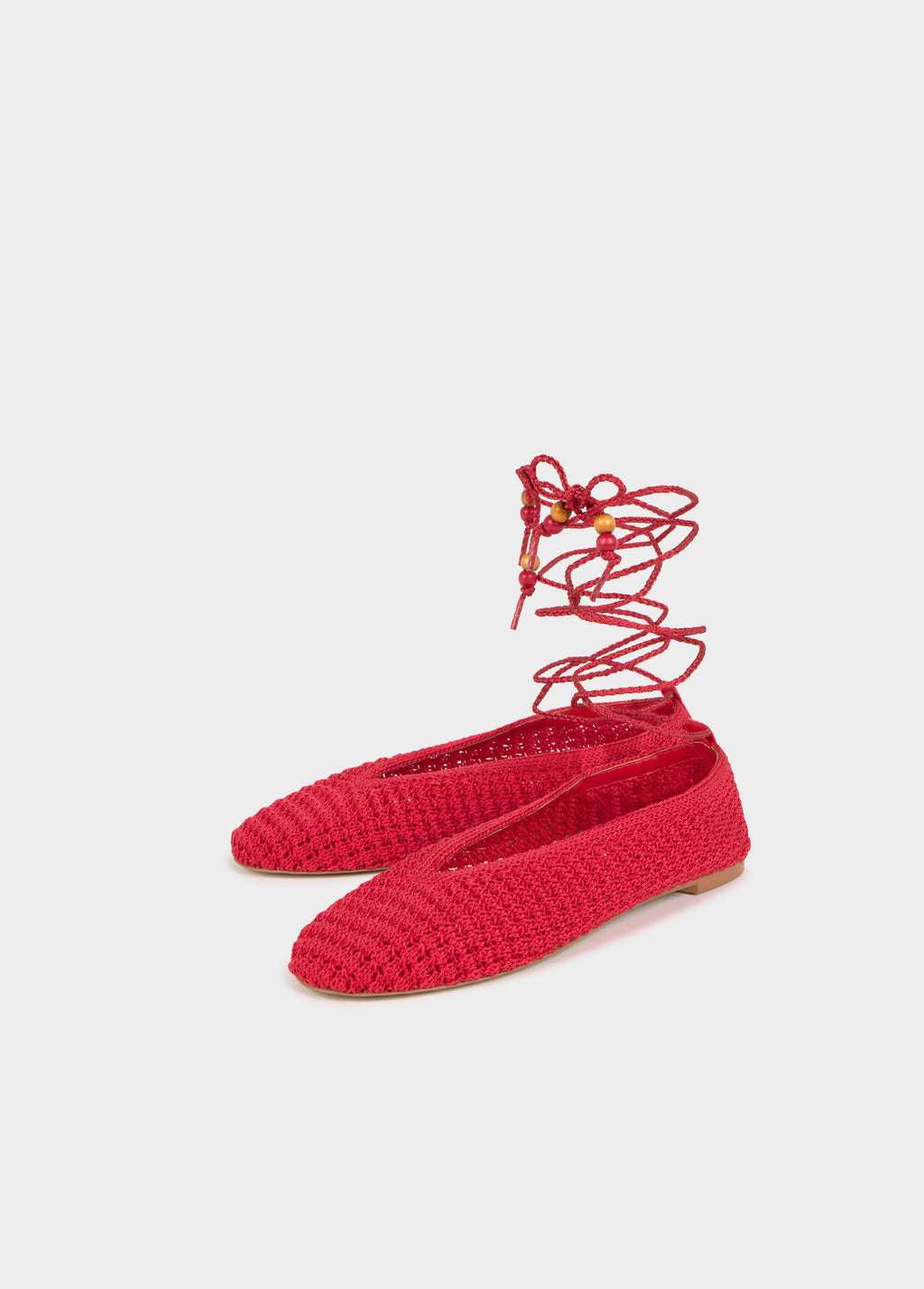 Ballerines en crochet avec lacets
