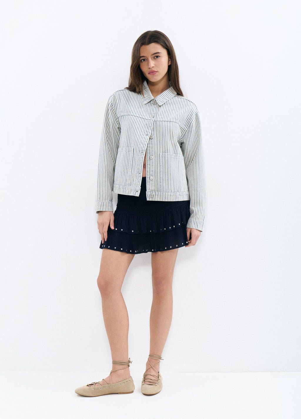 Ballerina eyelets with tie straps