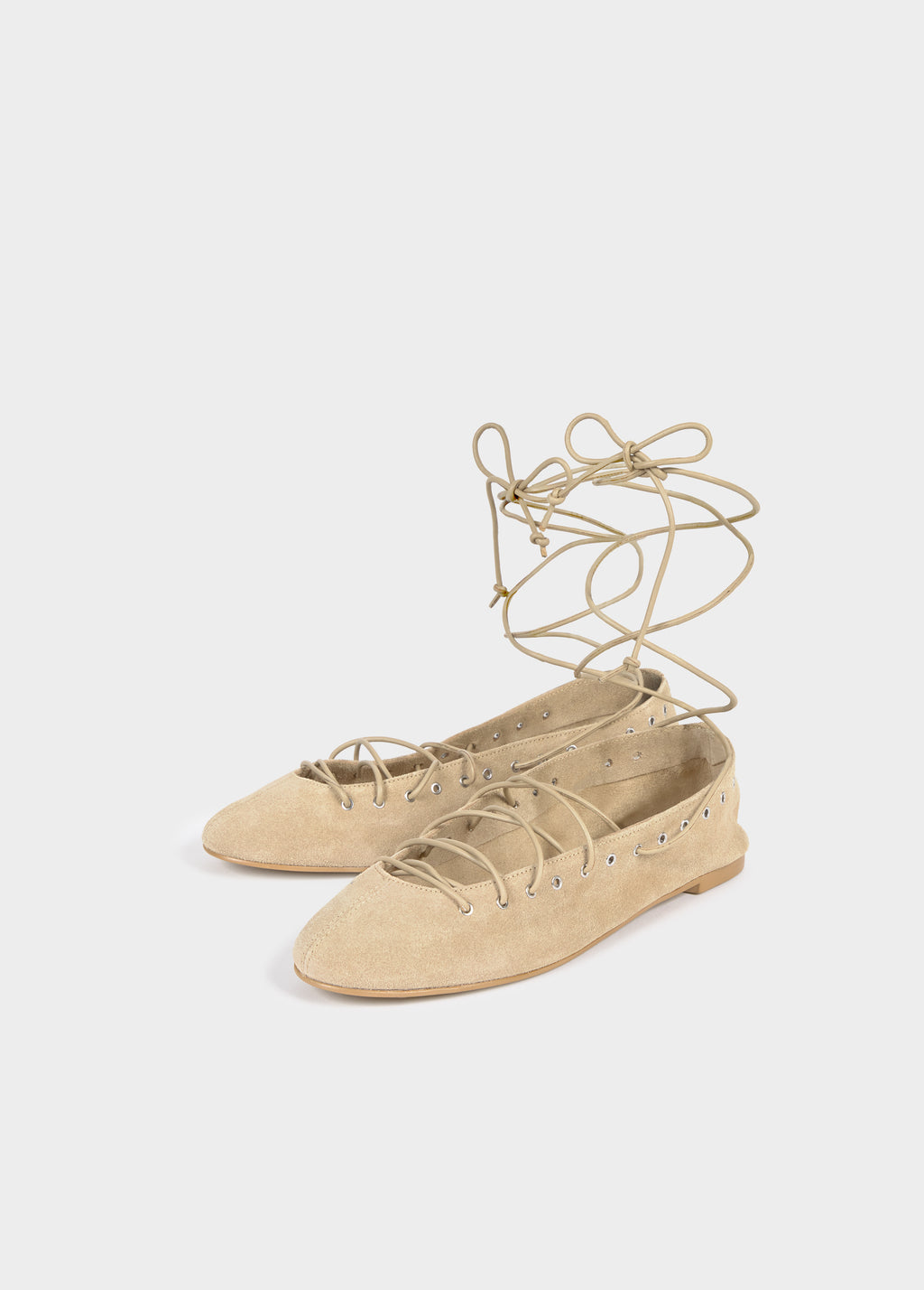 Ballerina eyelets with tie straps