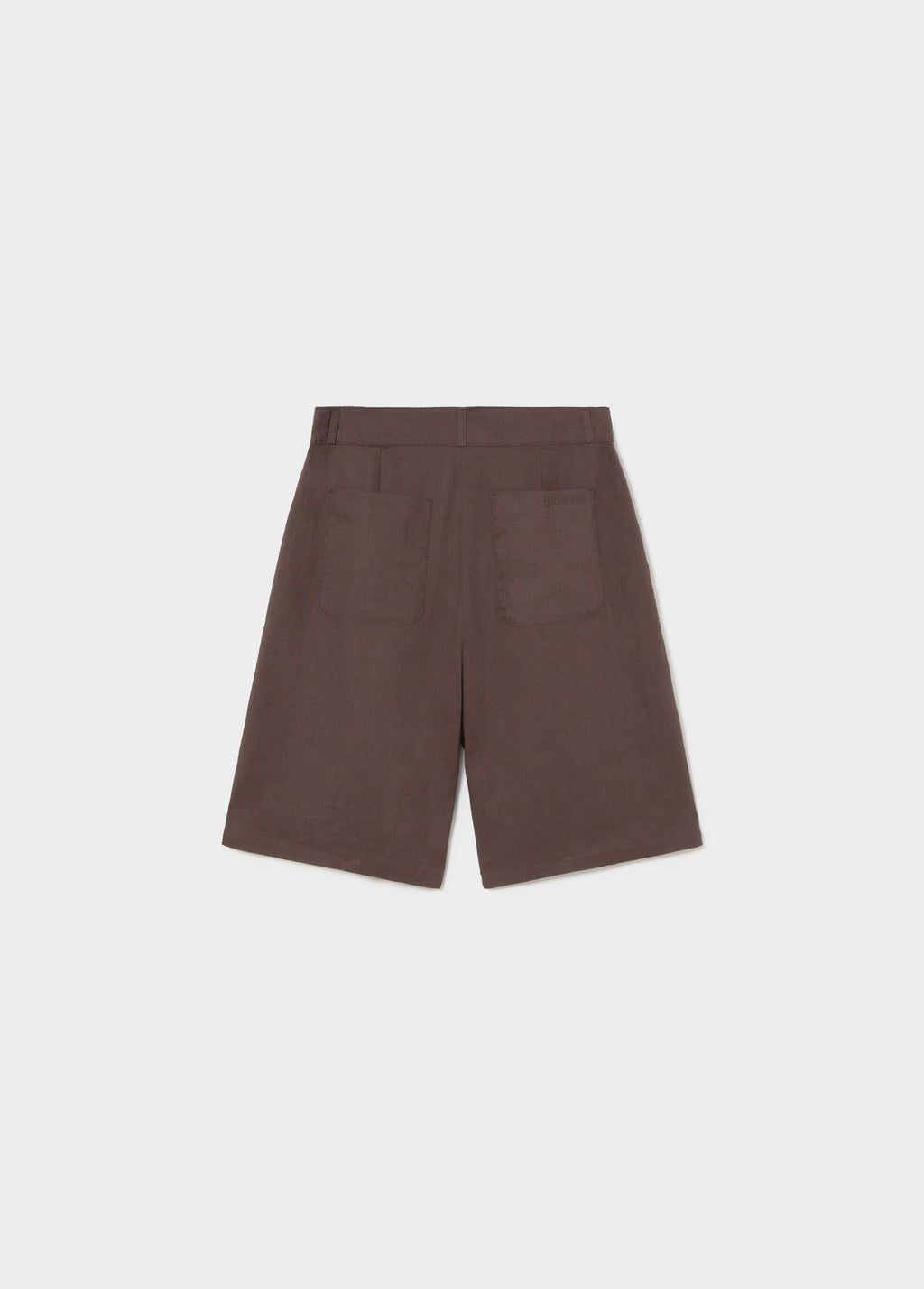 Long linen bermuda shorts