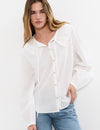 Blouse broderies nœud