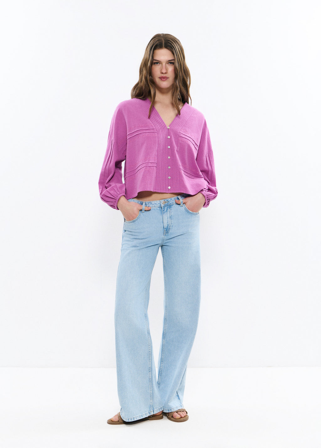 Blouse brodée