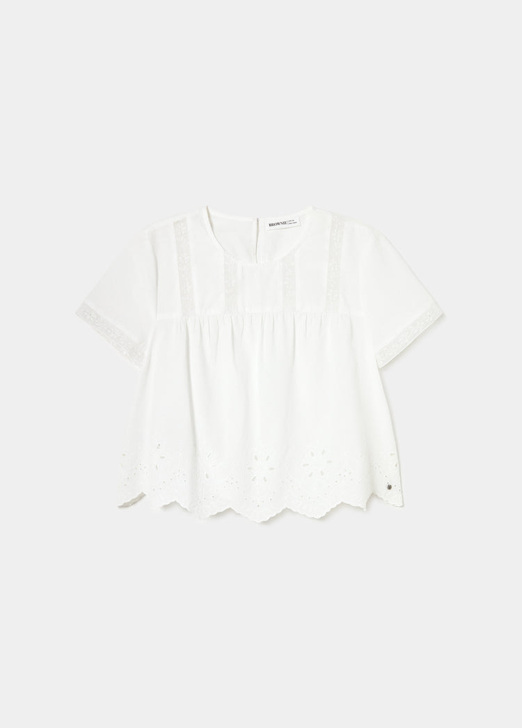 Blusa detalle laces