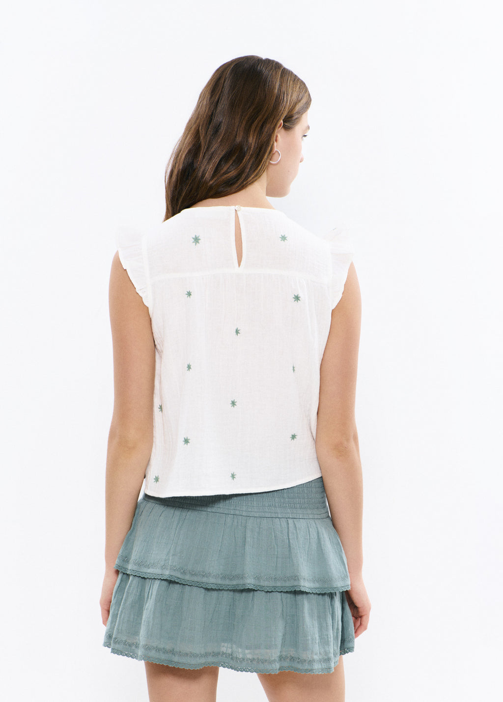 Blouse dobetela brodée