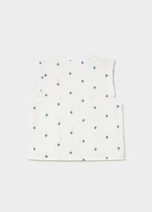 Blusa dobletela bordados