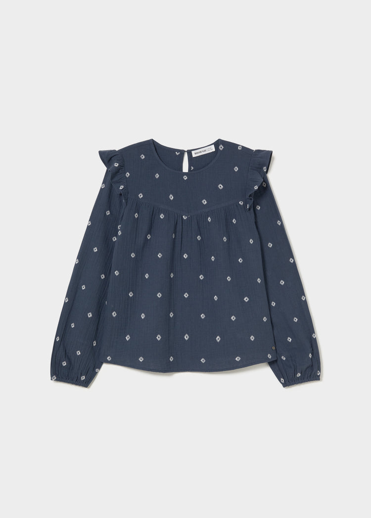 Blusa dobletela bordados