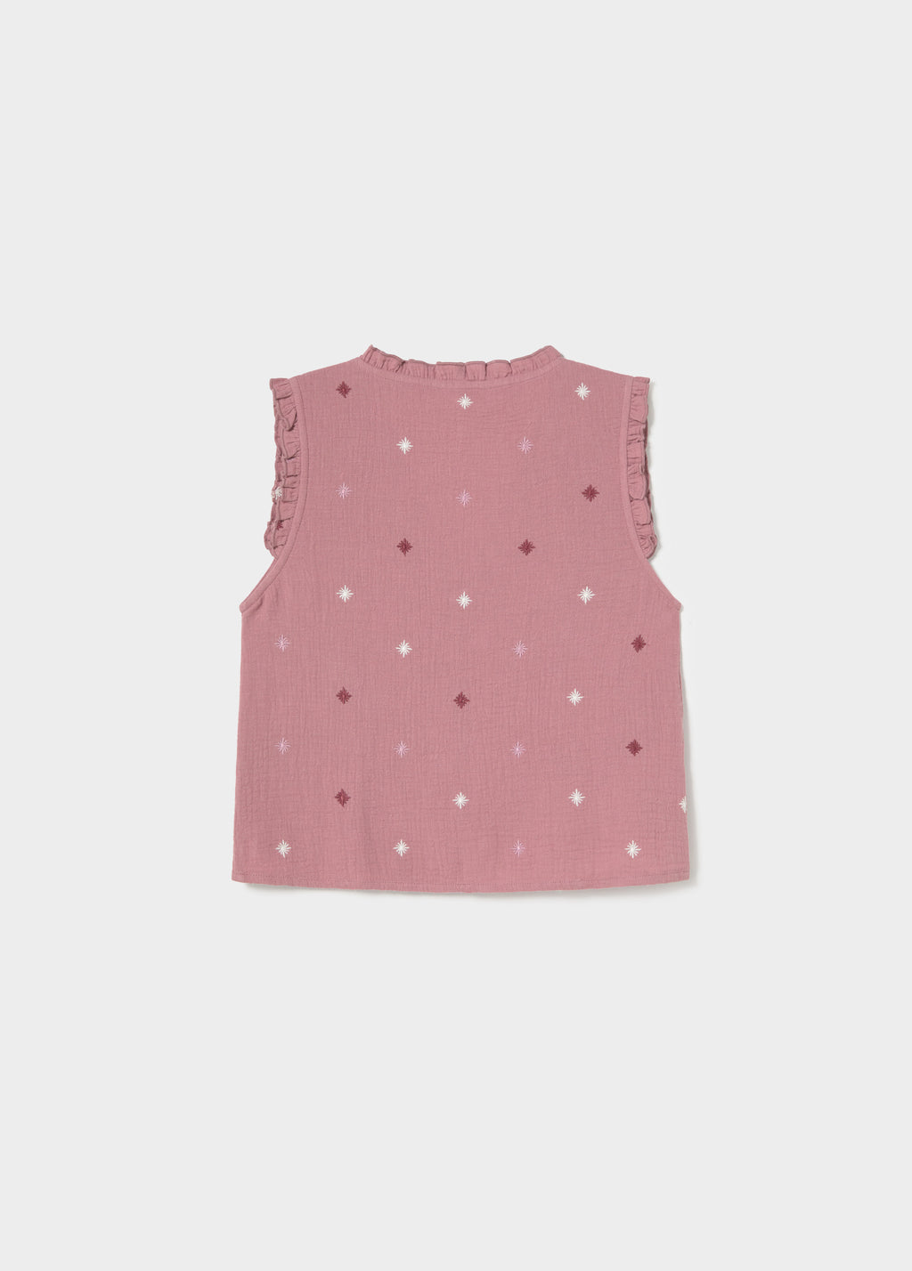 Blouse double tissu étoiles