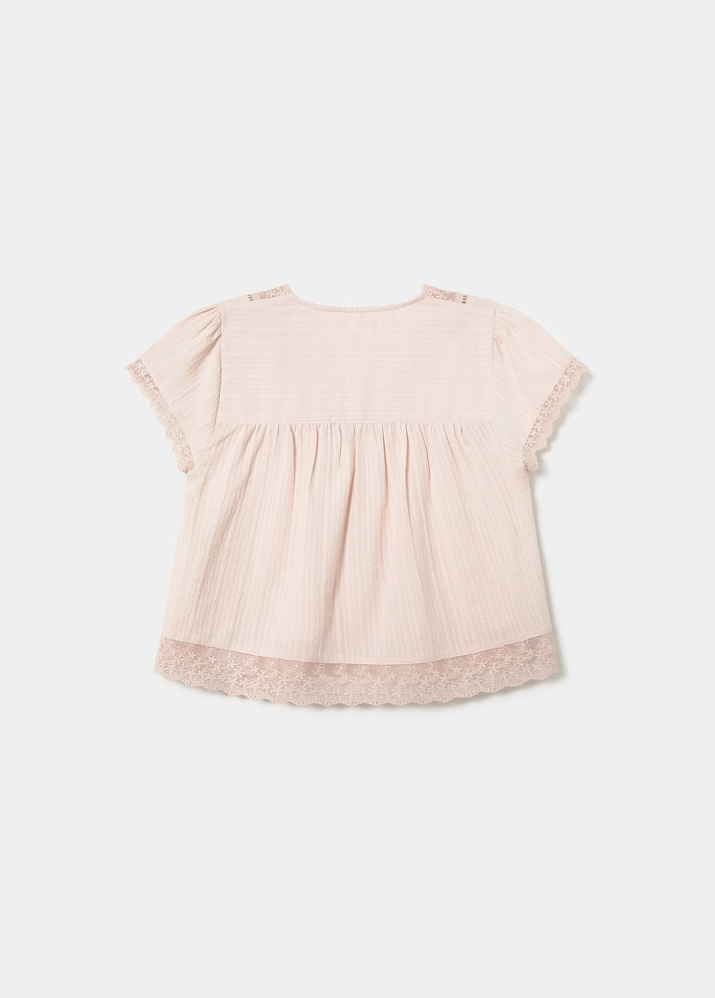 Blouse à lacets semi-transparente