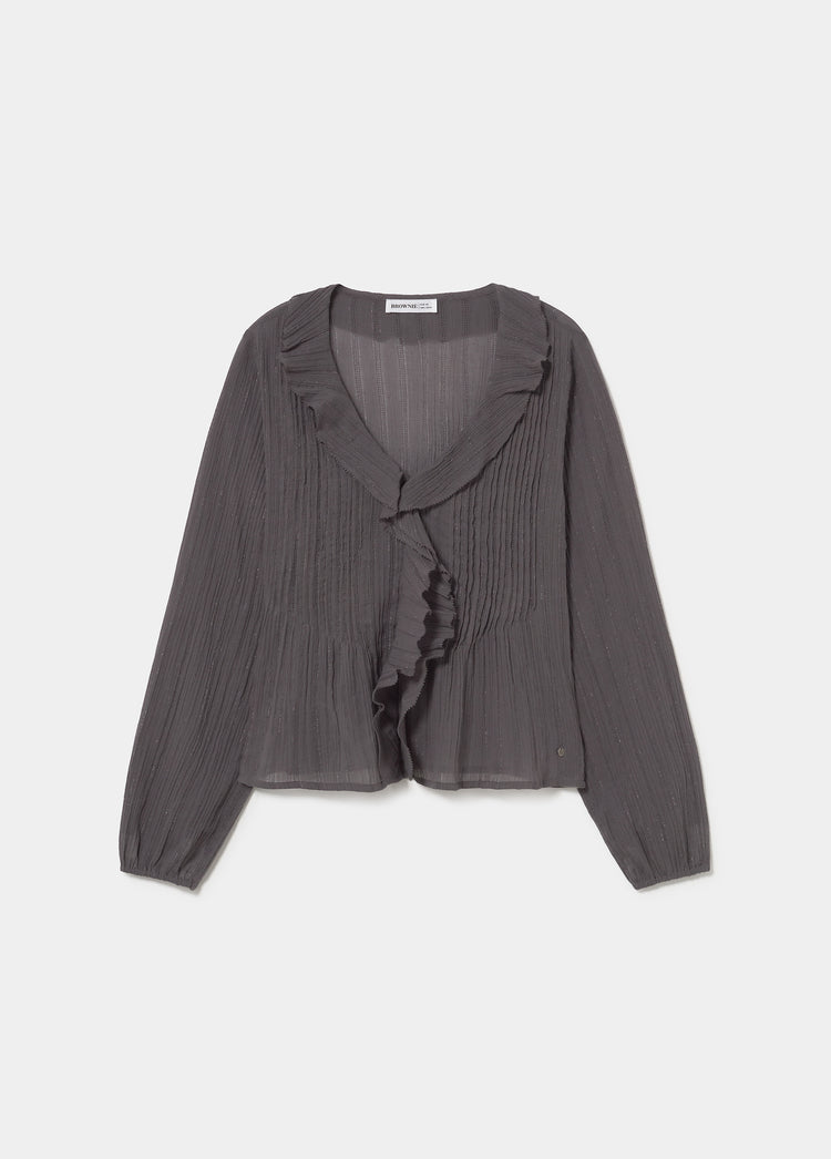Blusa smock lurex