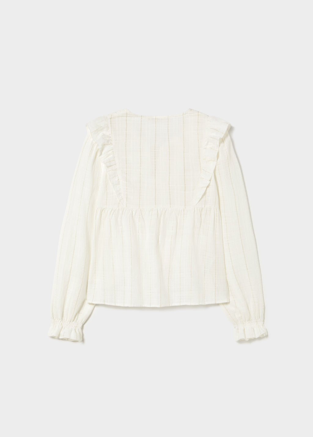 Blouse volant lurex