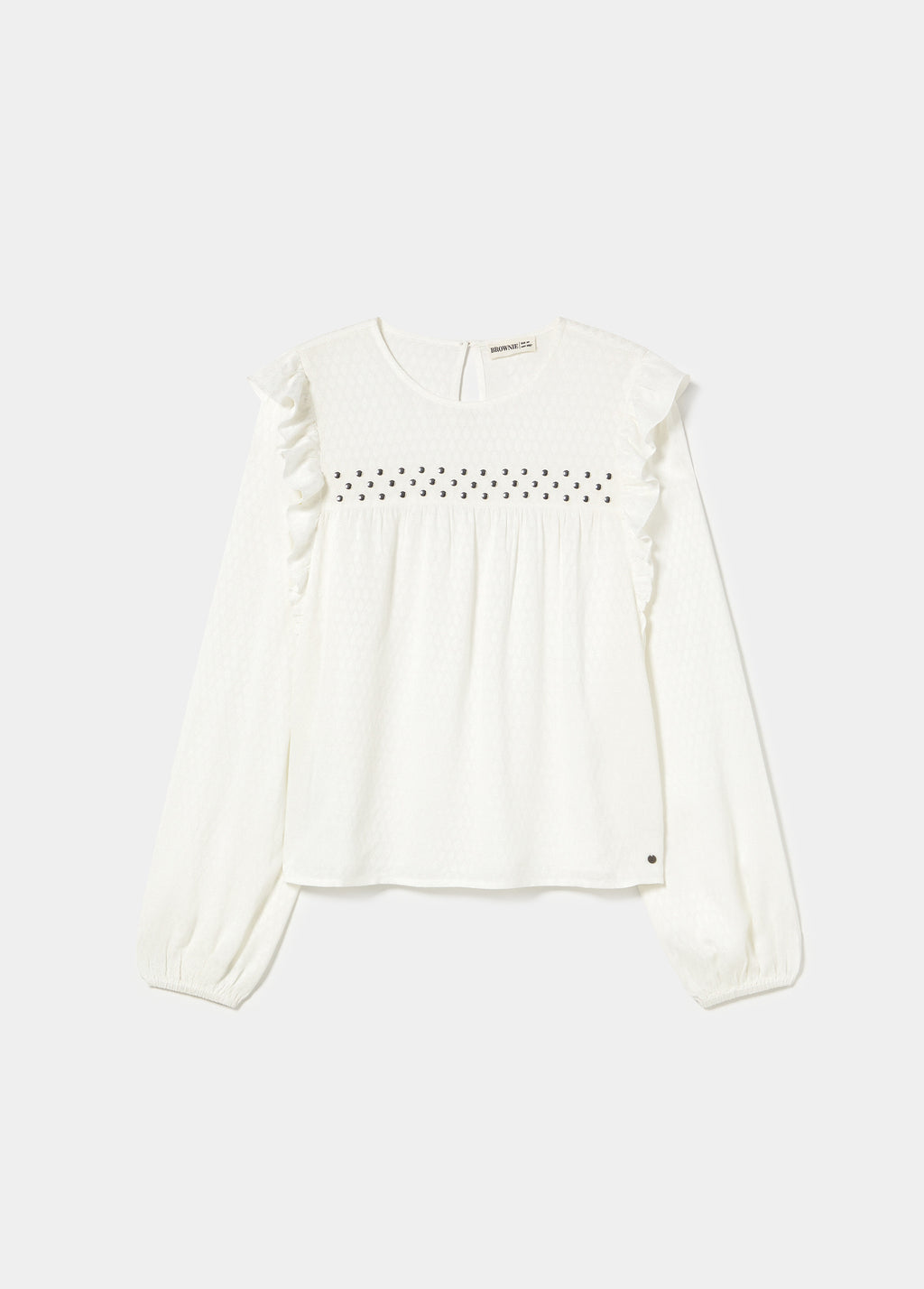 Ruffle Studded Blouse
