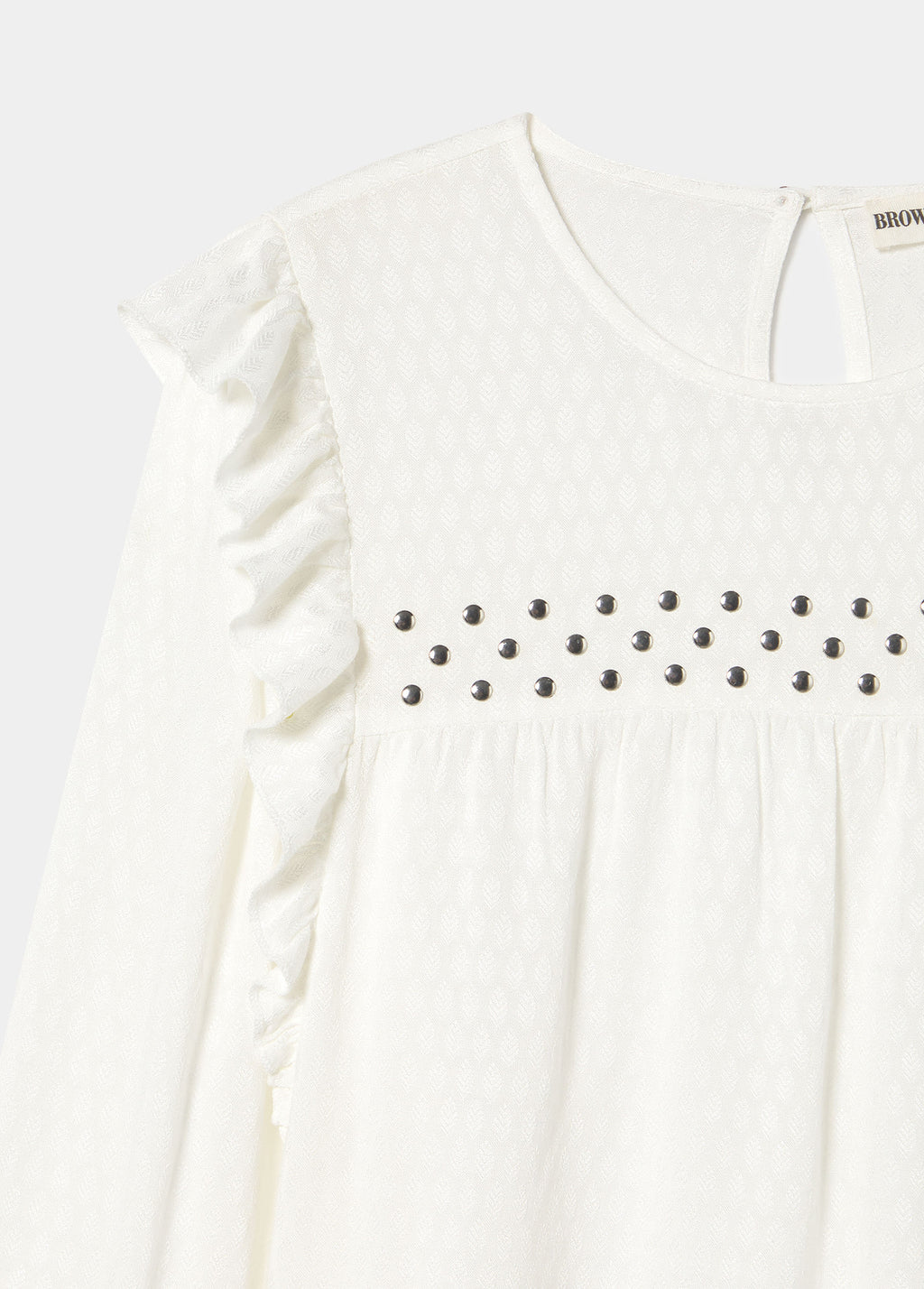 Ruffle Studded Blouse