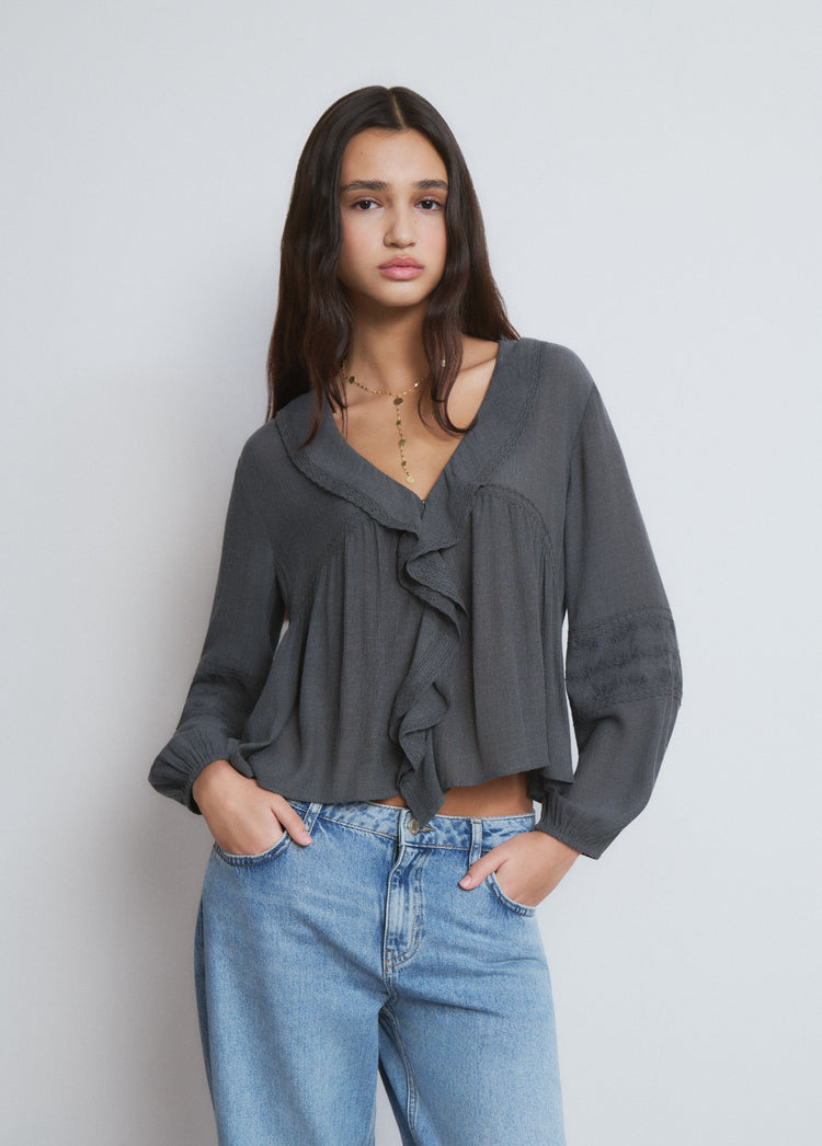 Blusa volantes