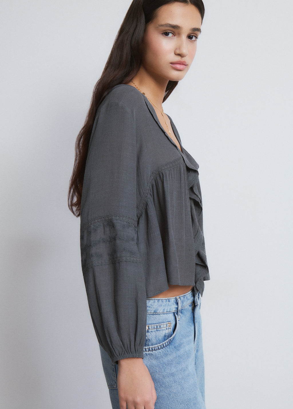 Blouse à volants