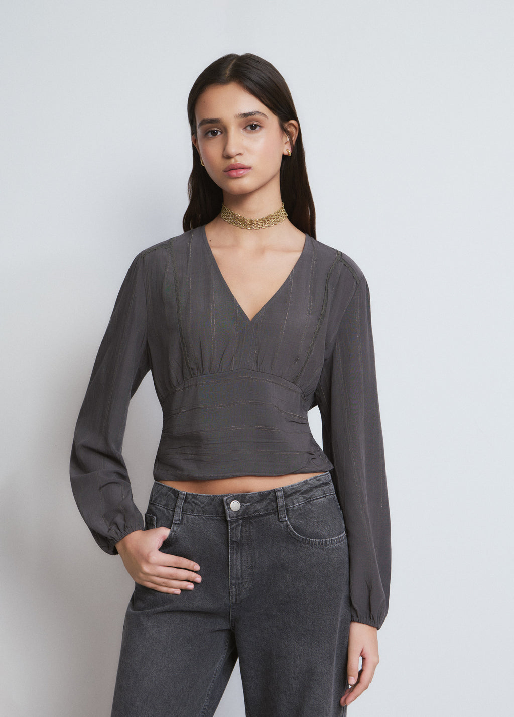 Blouse à volants