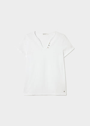 T-shirt en coton avec boutons