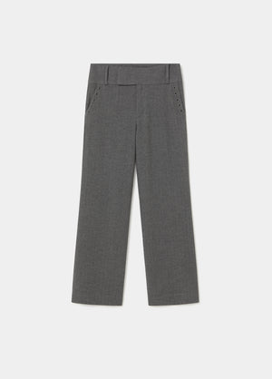 Visgraatbroek met eyelets