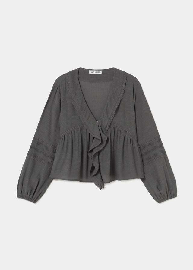 Blouse à volants