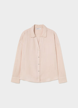 Blouse met V-hals en dubbele stof