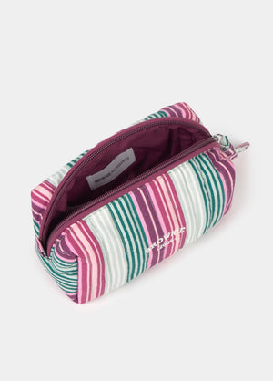 Small Striped Toiletry Bag