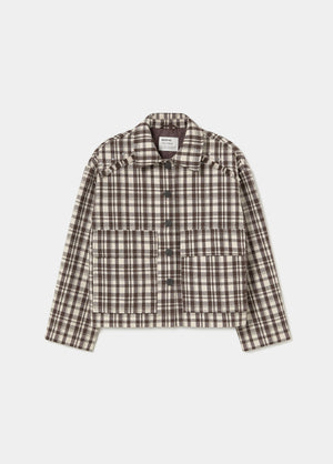 Veste courte carreaux