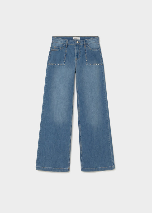 Culotte broek met studs