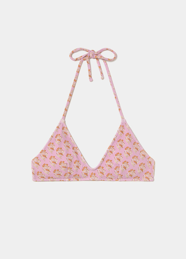 Dreieckiges Top mit indischem Blumenmuster