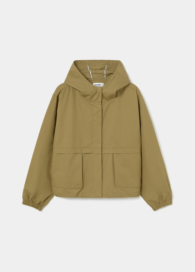 Baumwoll-Parka mit Kapuze